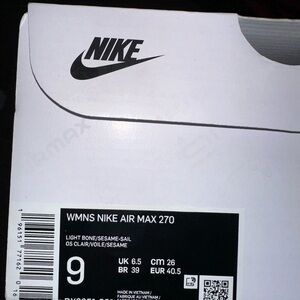 Women’s Nike Air Max. Size 9. Never worn, brand new in original packaging.
